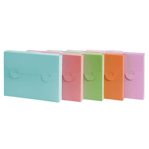 Valigetta in PPL Favorit 38 x 29 cm in conf. da 5 pezzi in colori assortiti pastel - 400119529