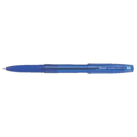 Penna a sfera Pilot Super Grip G fine con cappuccio - conf. 12 pezzi - inchiostro blu - 001657