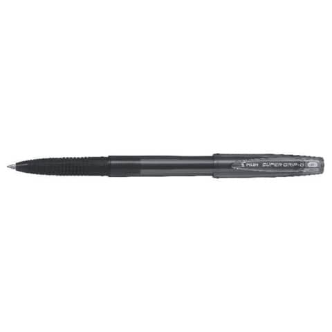 Penna a sfera Pilot Super Grip G fine con cappuccio - conf. 12 pezzi - inchiostro nero - 001656