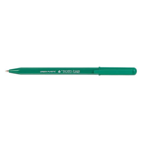 Penna a sfera Tratto 1 Green Plastic conf. 50 pezzi in 4 colori assortiti F838304