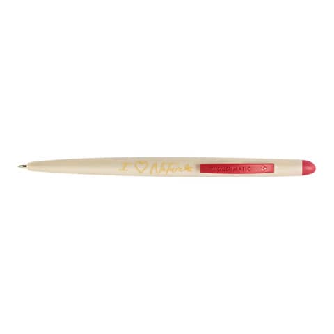 Penna a sfera a scatto Tratto Matic Nature in conf. da 12 rosso F824412