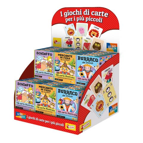 Espositore 24 carte Lisciani bambini Ludoteca assortiti 96718