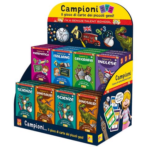 Espositore 36 giochi in scatola Lisciani I'm a Genius assortiti 92888