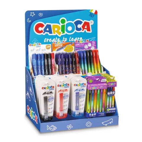 Espositore 31 pezzi scrittura Carioca Counter Oops assortiti 54220/F/PR1