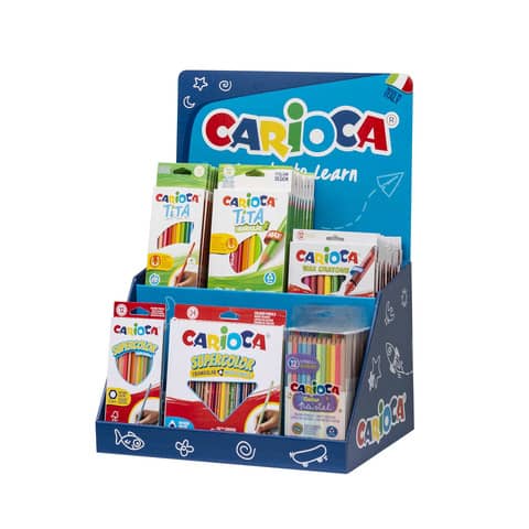 Espositore 36 pezzi disegno Carioca Counter Colored Pencil assortiti 54220/C