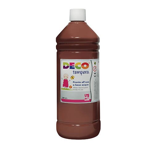 Tempera CWR Deco in flacone da 500 ml marrone