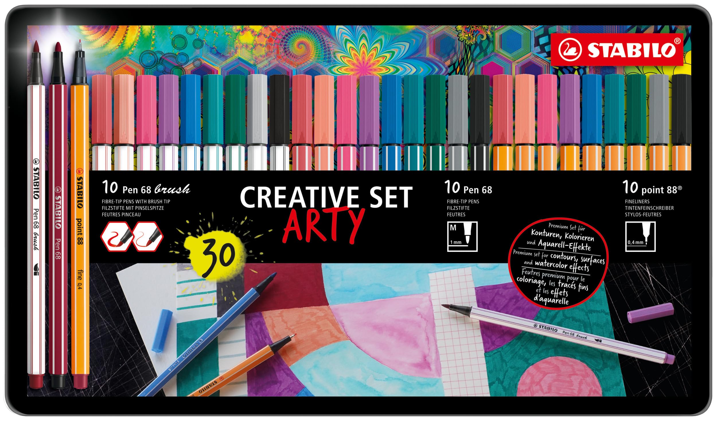 Stabilo Arty Creative - conf. 30 pz - colori assortiti 87-3432