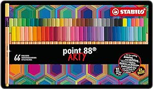 Fineliner Stabilo Point 88® 0,4 mm conf. 66 colori assortiti