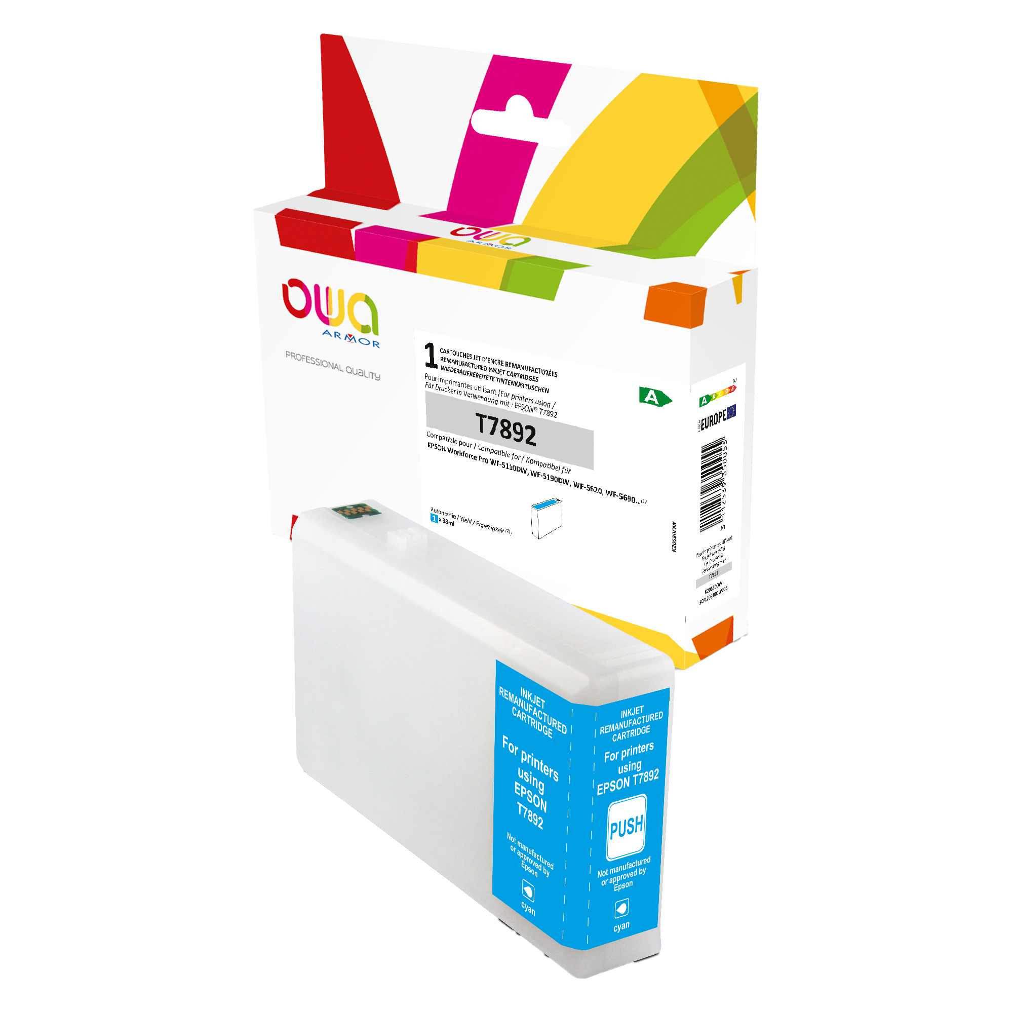 Armor Cartuccia Compatibile Ciano per Epson T7892