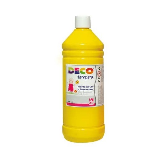 Tempera CWR Deco in flacone da 500 ml giallo primario