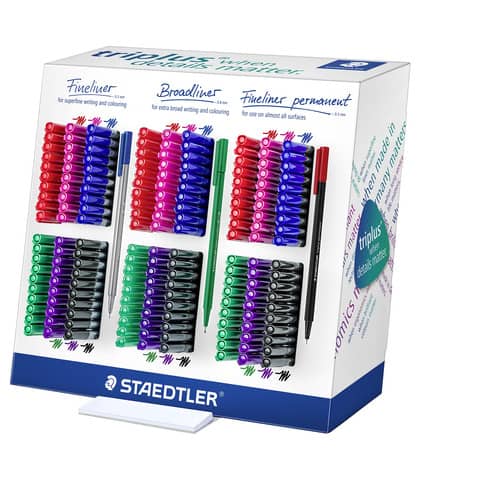 Espositore da banco Staedtler Triplus - 180 pezzi - colori assortiti 61 CA180