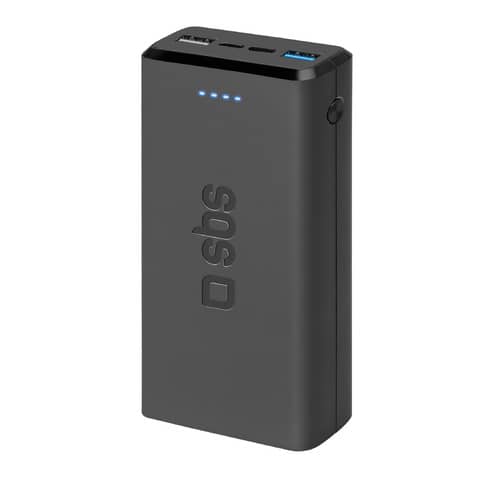 Powerbank SBS 20.000 mAh 2 USB 2.1 A - SBS nero 1 - TTBB20000FASTK