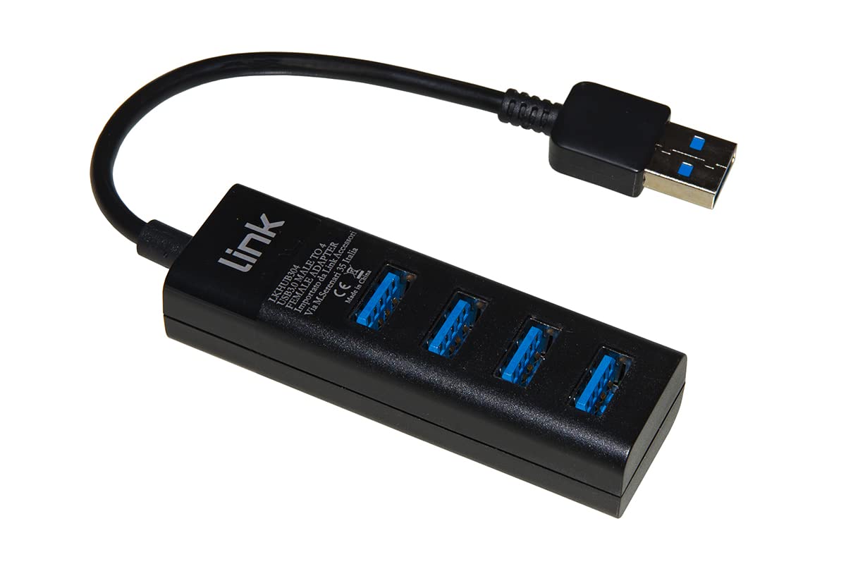 HUB 4 PORTE USB 3.0 CON CAVO CM 15