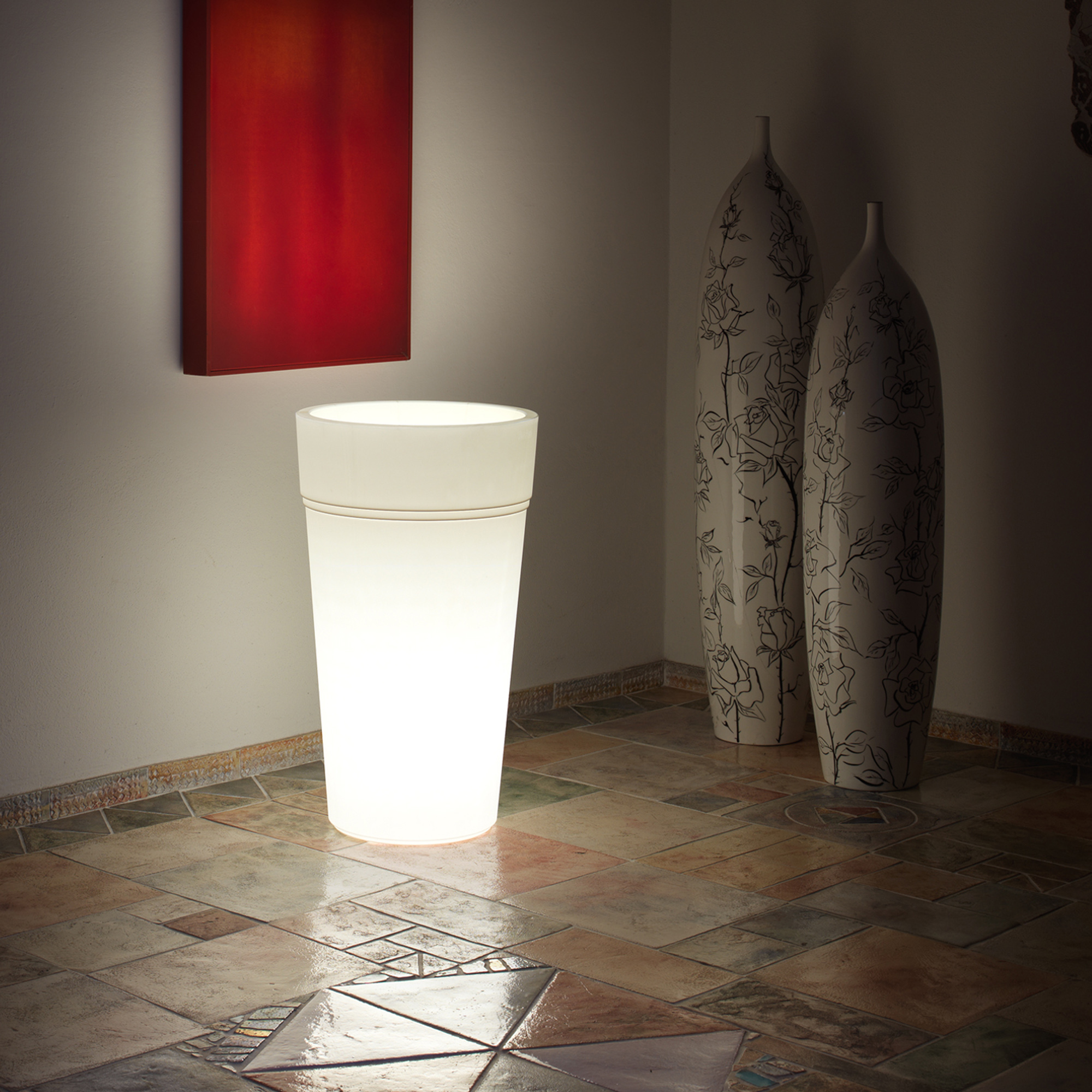 Vaso Stem Luce - 14 L - bianco - TeraPlast