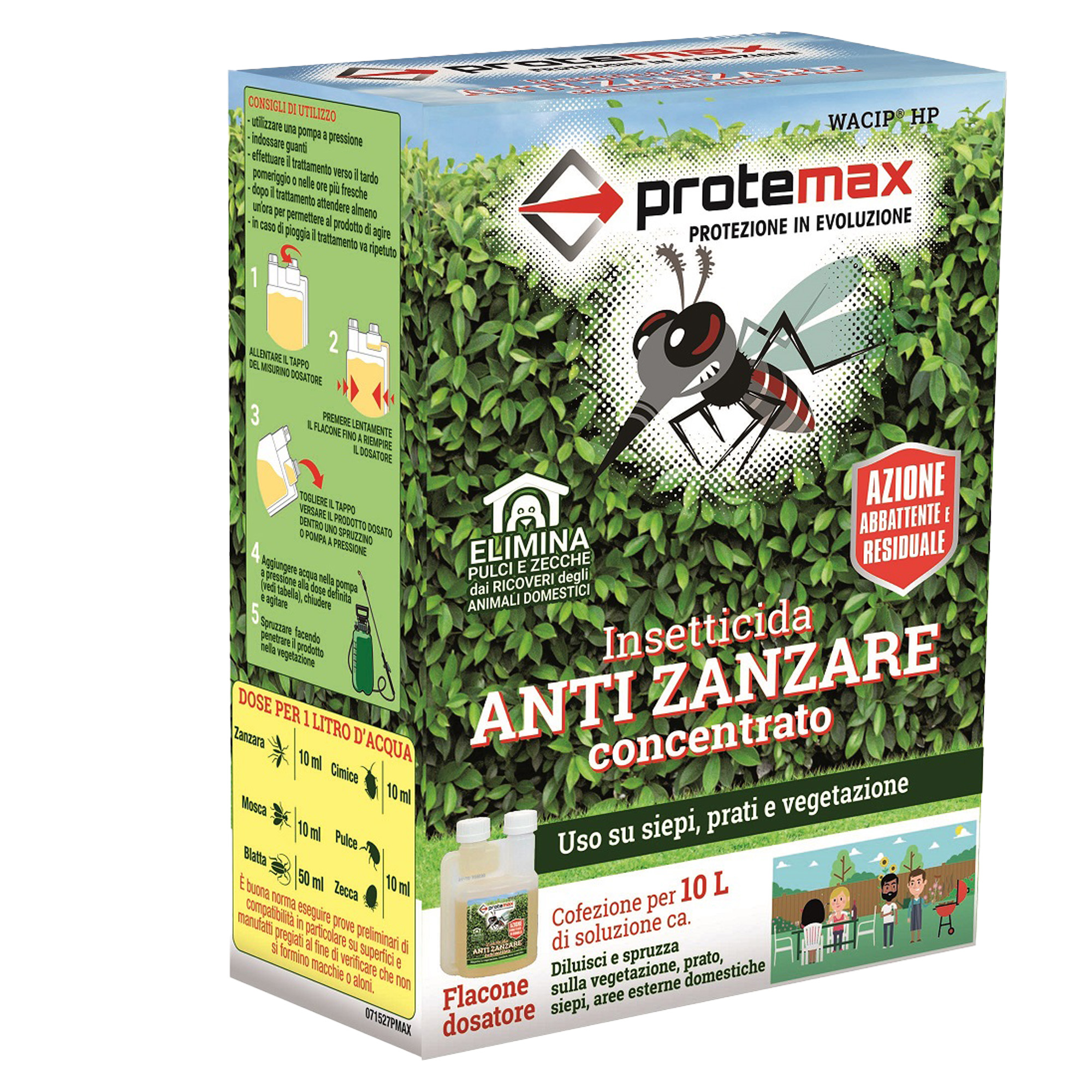 Insetticida antizanzare concentrato - 100 ml - Protemax