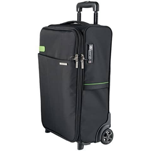 Trolley Leitz Complete Slim a 2 ruote con lucchetto TSA nero 62100095