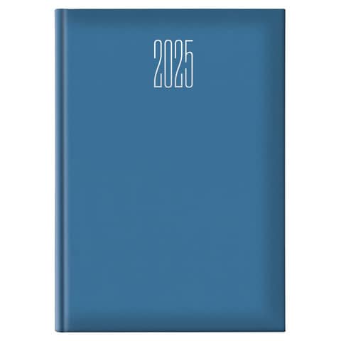 Agenda 2025 Castelli settimanale A4 21x29,7 cm gommato azzurro 25-055500466C