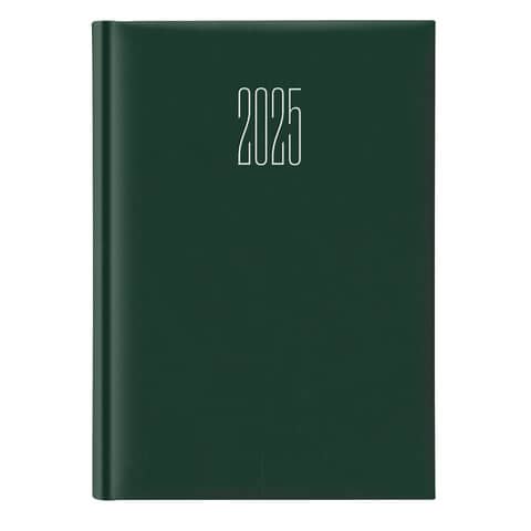 Agenda 2025 Castelli giornaliera gommato s/d abbinati 14,3x20,5 cm verde 25-064000404C