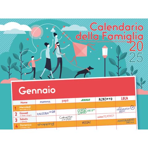 Calendario 2025 Castelli della famiglia formato 32x48 cm - conf. 5 pz - 25-CI124