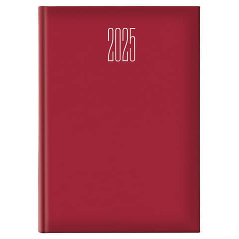 Agenda 2025 Castelli settimanale A4 21x29,7 cm gommato rosso 25-055500403C