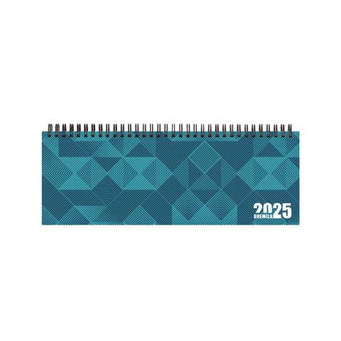 Planning 2025 Castelli settimanale c/spirale carta 28,8x11,7 cm azzurro 25-023007505C