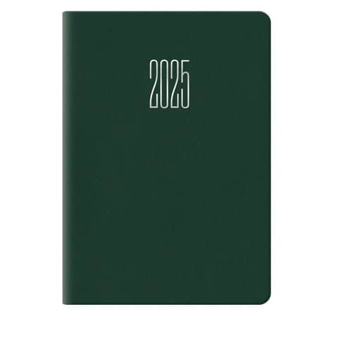 Agenda 2025 Castelli bigiornaliera gommato 6,6x9,9 cm verde 25-049100404C