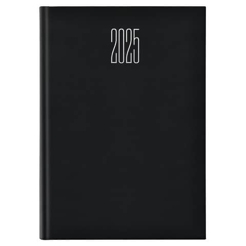 Agenda 2025 Castelli giornaliera gommato s/d sep. 21x29,7 cm nero 25-065100406C