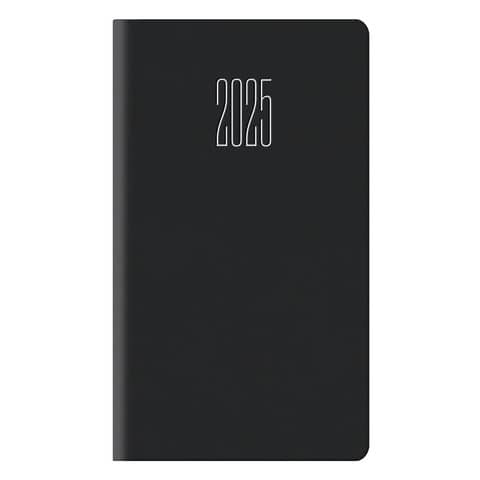 Agenda 2025 Castelli settimanale gommato 8x14 cm nero 25-055200406C