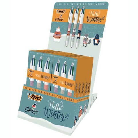 Display Bic 4 Colours special Hello Winter - conf. 10 Fantasie assortite 518211