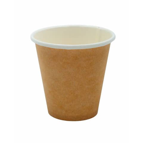 Bicchiere caffè in cartoncino Le Nappage 12 cl senza plastica conf. 50 pz kraft 61013RC