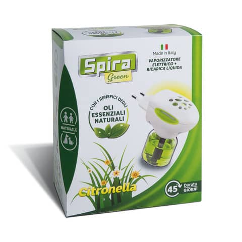 Kit vaporizzatore 2 in 1 Spira Green con ricarica liquida doppio uso 64705