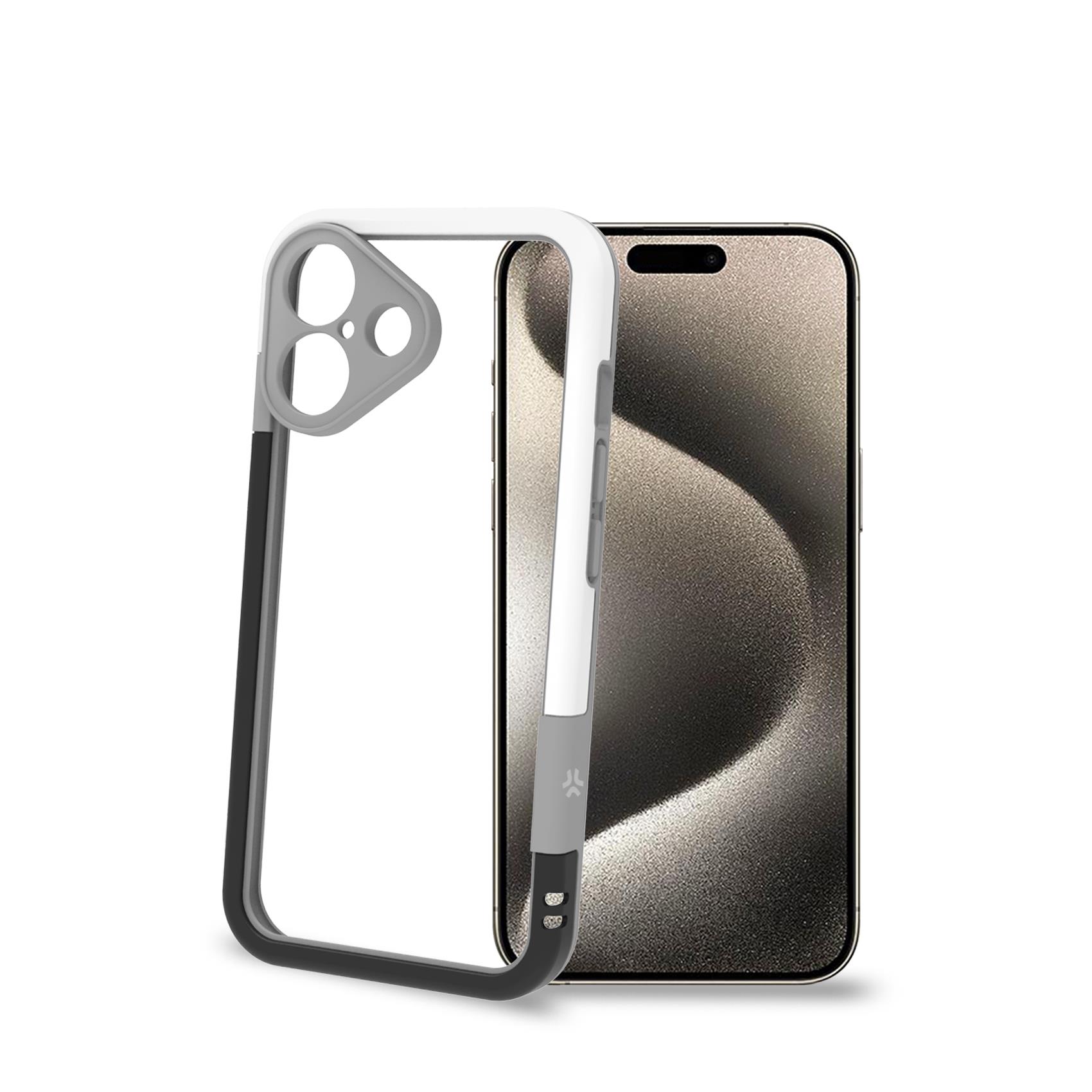 BUMPER IPHONE 16 BLACK/WHITE