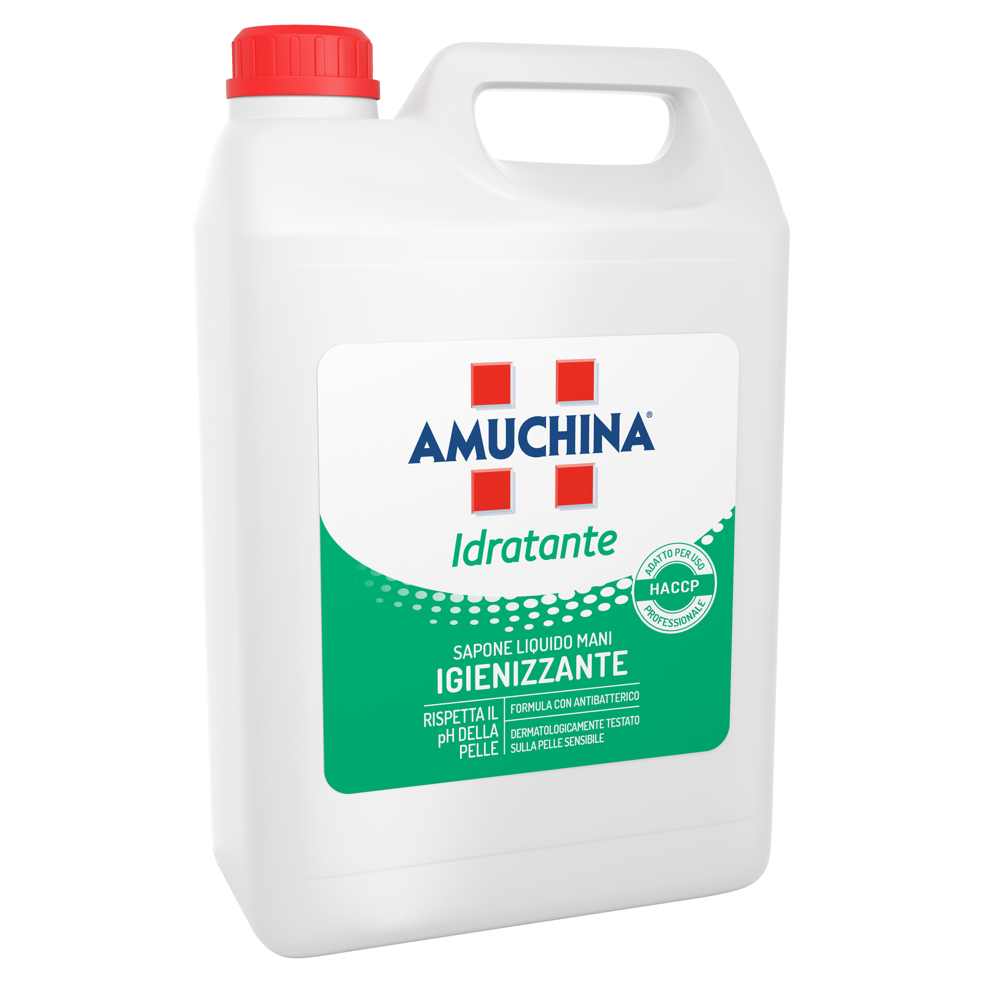 Sapone liquido igienizzante e idratante mani 5L Amuchina