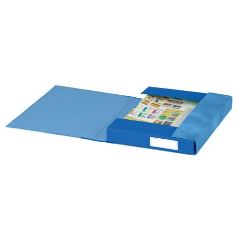 Cartelle a 3 lembi Esselte S60 ESSENTIALS E6 blu 25x32 cm dorso 4 cm 6 cartelle - 391960050