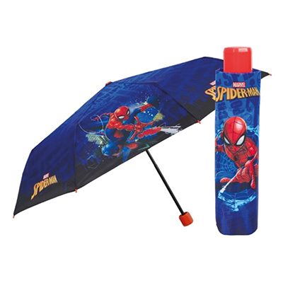 OMBRELLO MINI MANUALE 50 CM ANTIVENTO, SPIDERMAN