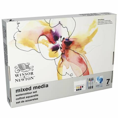 Confezione Winsor&Newton Mixed media acquerello Cotman - 7 pezzi - soggetti assortiti - 0290181