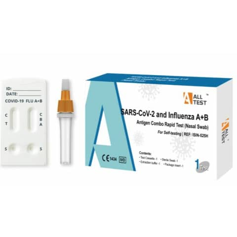 Test rapido Covid + influenza A-B Alltest 3 in 1 ISIN-525H